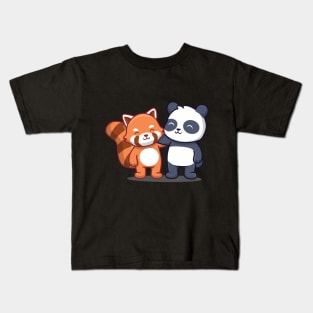 PANDA'S FAMILY Kids T-Shirt